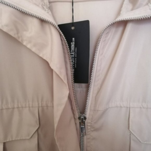 PrettyLittleThing Stone Pocket Detail Oversized Jacket - Picture 6 of 15